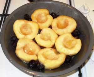 Apple & Blueberry Tarte Tatin