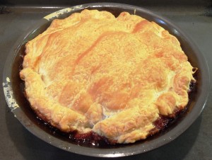 Apple & Blueberry Tarte Tatin