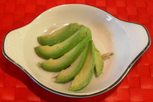 Avocado with Prawns and Balsamic Dressing
