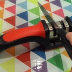 To sharpen just pull your blade towards you up 3-5 times!