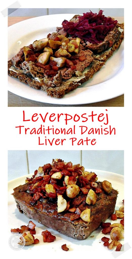 Leverpostej - Traditional Danish Liver Pate Pinterest image.