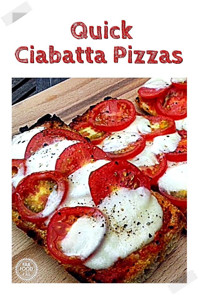 Quick Ciabatta Pizzas (Pinterest Image)