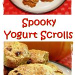Spooky Yogurt Scrolls Pinterest image.