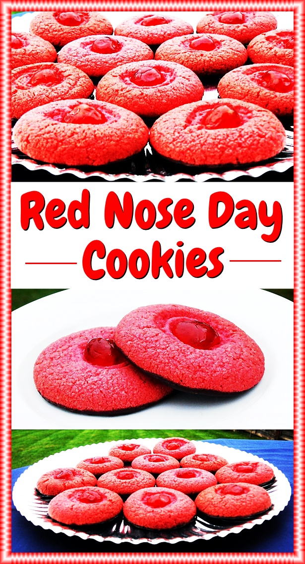 Red Nose Day Cookies perfect for a bake sale! @FabFood4All