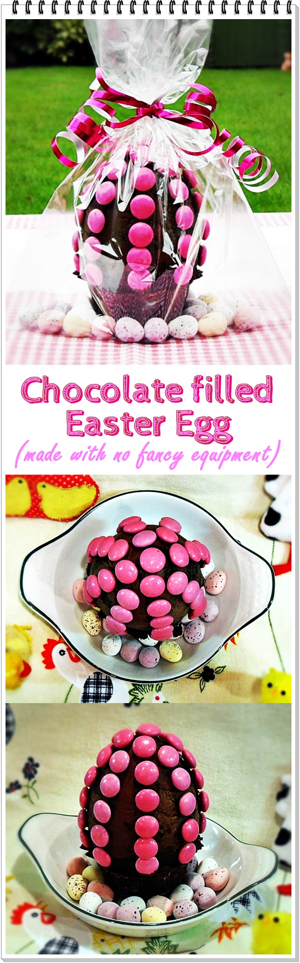 Chocolate filled Easter Egg (made with no fancy equipment) @fabfood4all