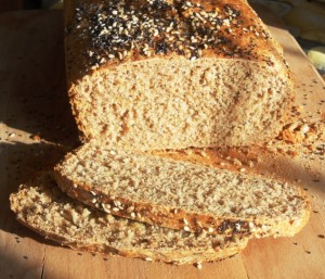 Spelt & Wholemeal No-knead Loaf