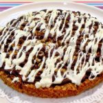 Chocolate Drizzle Flapjacks - topped with white and dark chocolate! A favourite from childhood! #Flapjacks #OatRecipes #DarkChocolate #WhiteChocolate #kidsbaking #kidsrecipes #RetroRecipes #LadybirdBooks #baking #easybaking