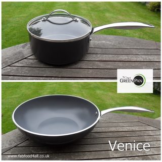 GreenPan Venice Wok and lIdded saucepan