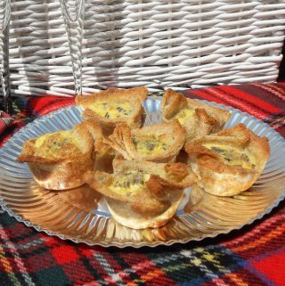 Croquiches a cross between Croque Monsieur and Quiche! Great for picnics!