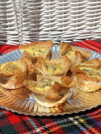Croquiches a cross between Croque Monsieur and Quiche! Great for picnics!