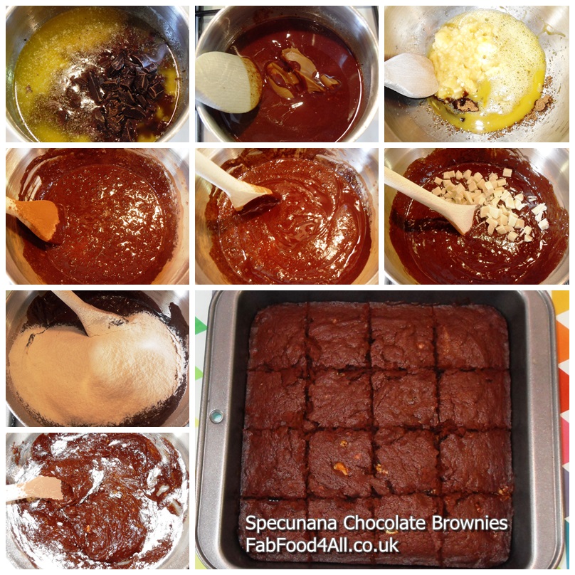 Specunana Chocolate Brownies - Speculoos (Biscoff Lotus Biscuit Spread), banana & chocolate brownies! #brownies #bananabrownies #speculoosbrownies #banana #speculoos #Biscoff #BiscoffRecipes #BiscoffBrownies #chocolate #ChocolateBrownies #ChocolateRecipes