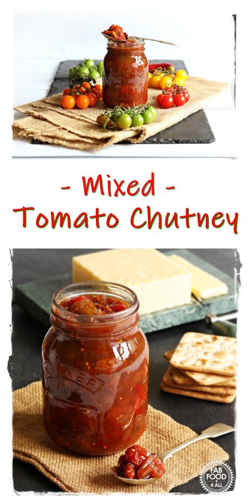 Mixed Tomato Chutney Pinterest image.