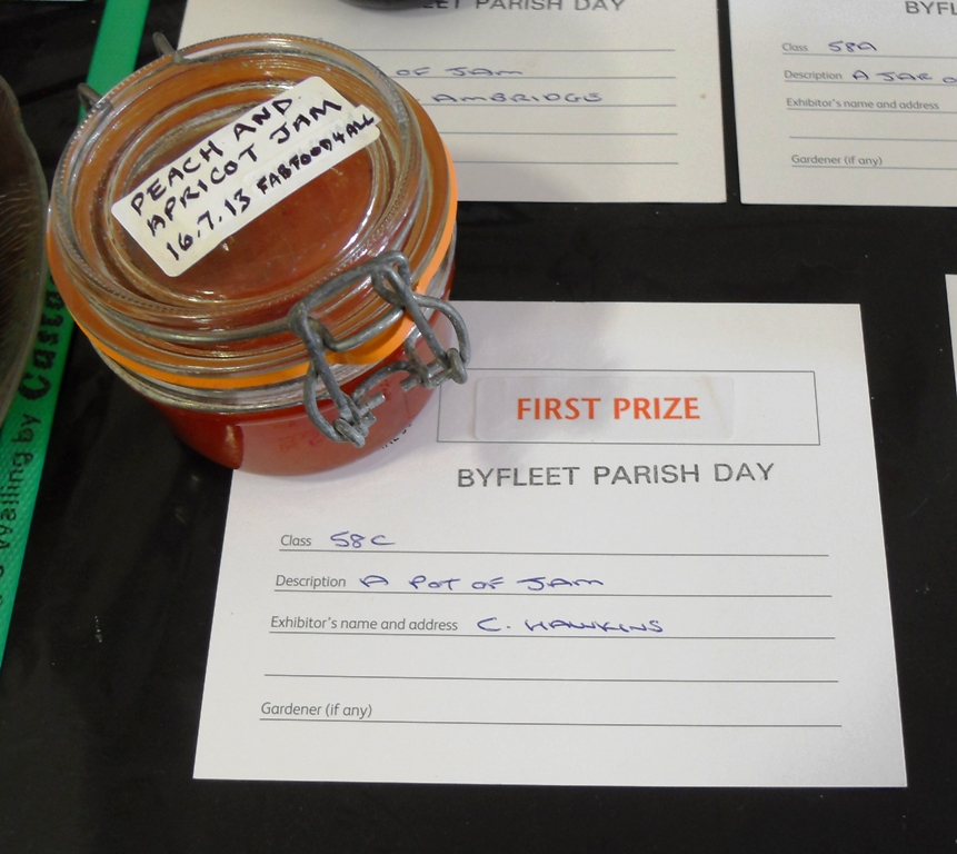 Byrleet Parish Day 1st Prize Winning Peach & Apricot Jam