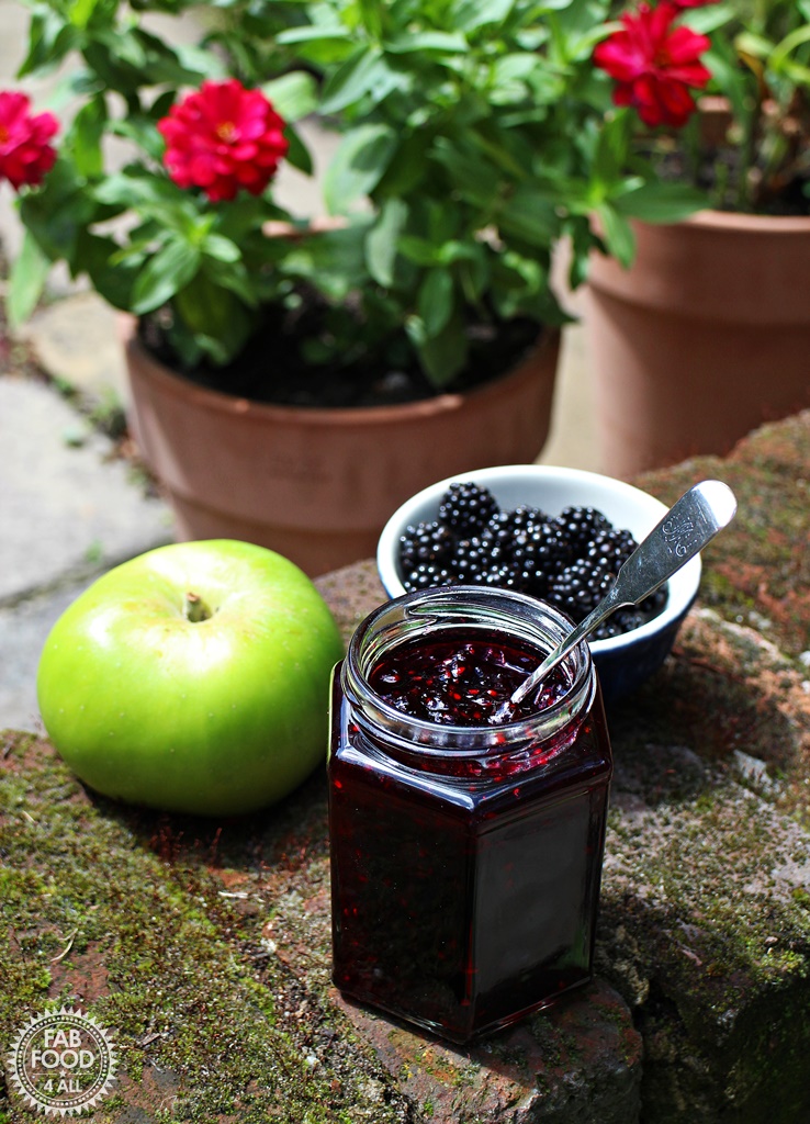 Easy Blackberry & Apple Jam - Fab Food 4 All