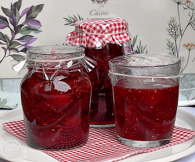 3 jars of Strawberry, Raspberry & Redcurrant Jam.