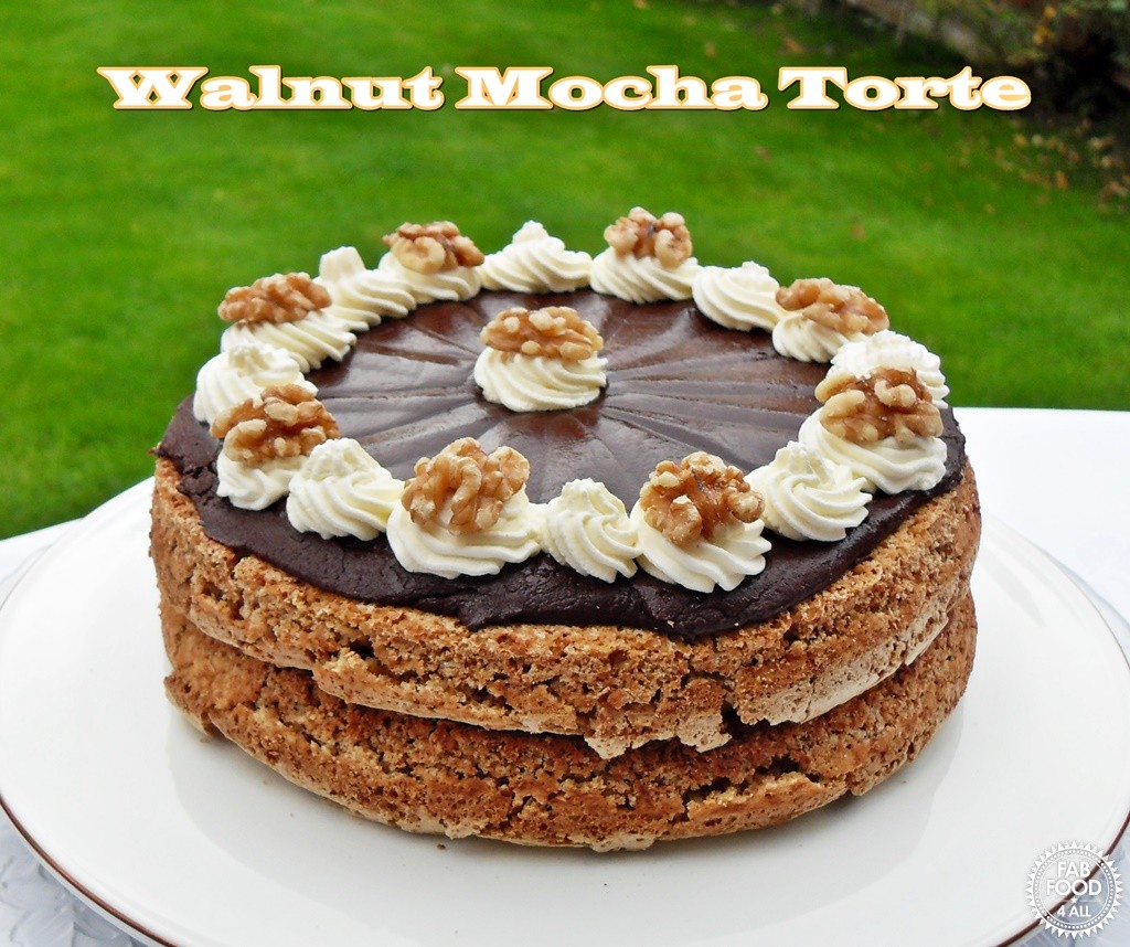 Walnut Mocha Torte - Fab Food 4 All