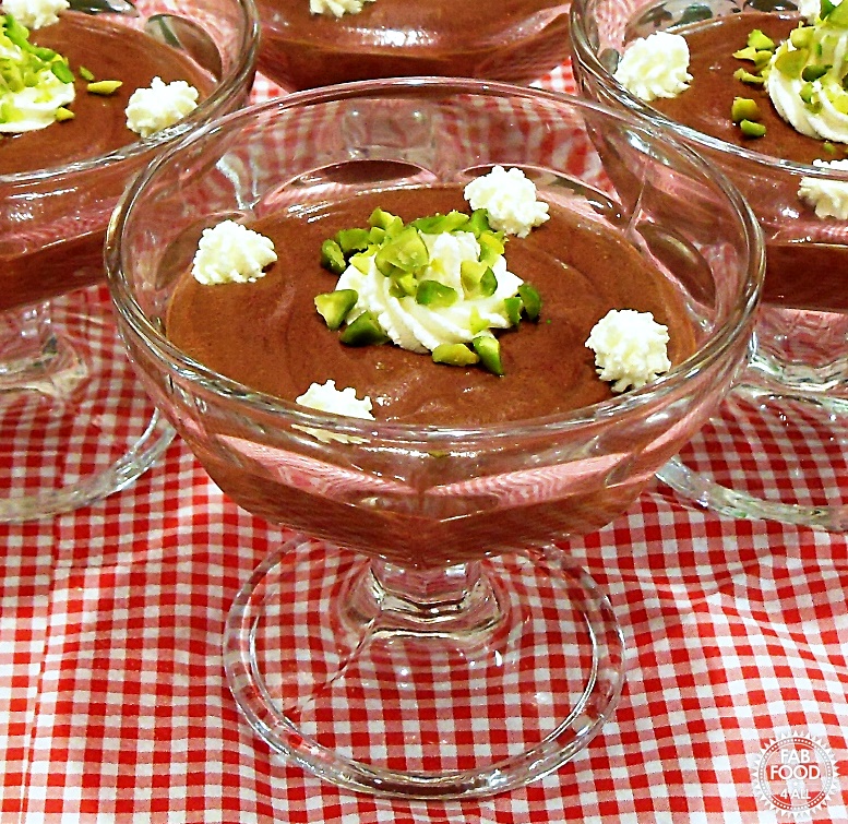 Chocolate & Pistachio Mousse - Fab Food 4 All