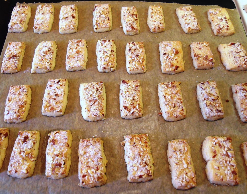 Finsk Brød (Finnish Shortbread) on a baking sheet.