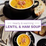 Lentil & Ham Soup Pinterest Image
