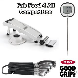 Oxo Good Grips Chef's Mandoline, Spice Spoons, Digital Thermometer