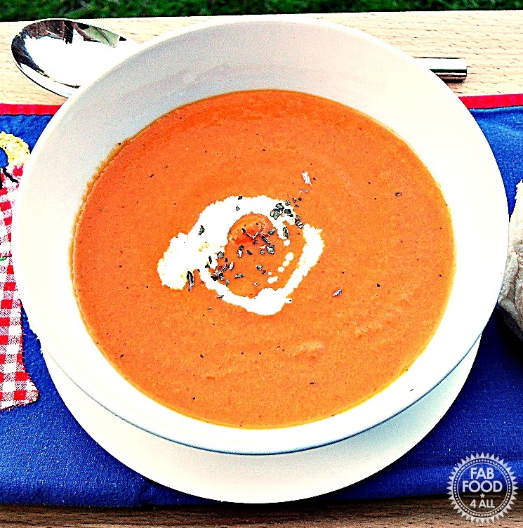 Cream of Tomato & Basil Soup - Fab Food 4 All