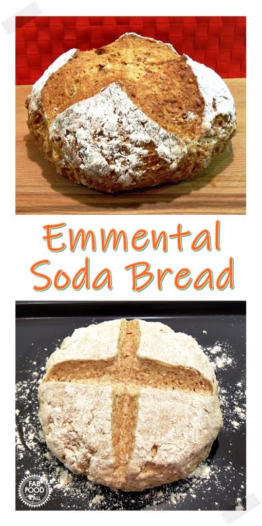 Emmental Soda Bread montage Pinterest image.