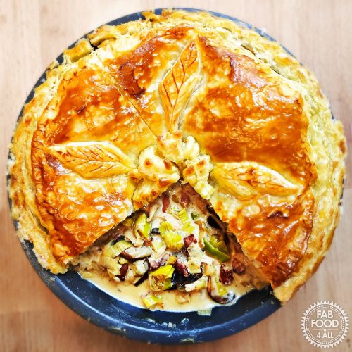 Sumptuous Turkey Pie - for leftover roast turkey | Fab Food 4 All