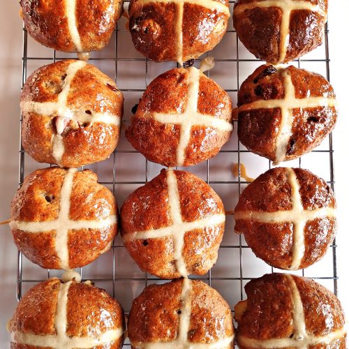 Wholemeal Apple Hot Cross Buns Fab Food 4 All