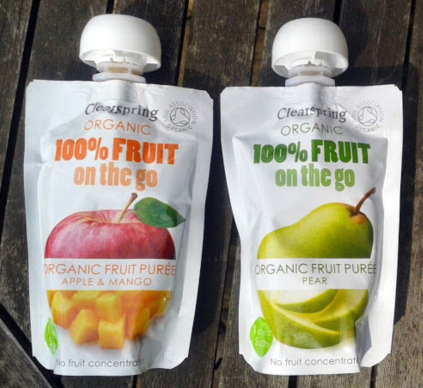 Organic, fruit puree, kids, packed lunch, snack, Apple & Mango, Pear, Blueberry & Apple