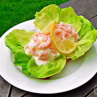 Egg & Prawn Open Sandwich with Lemon Mayoannaise - Fab Food 4 All