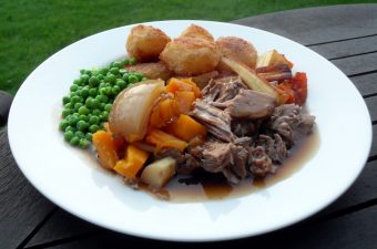 Slow Cooked Pulled Lamb with White Wine &amp; Root Vegetables