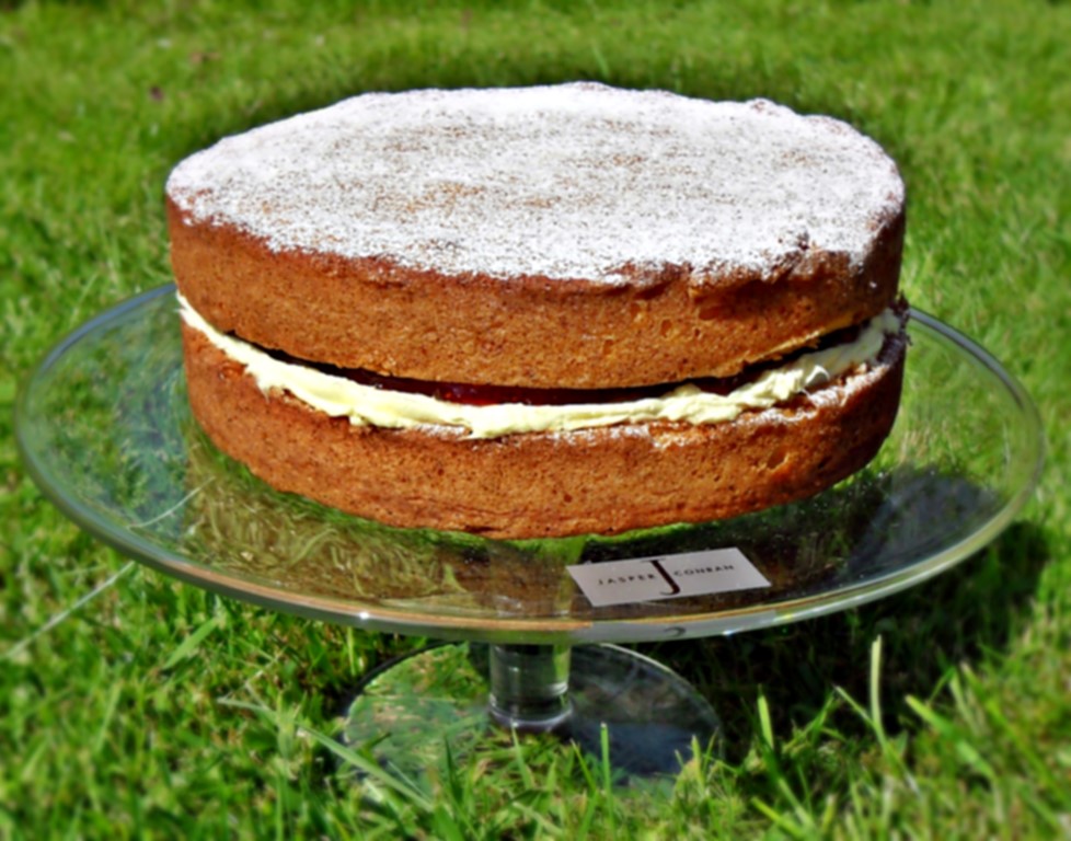Victoria Sponge Sandwich, Cake, British, Traditional afternoon tea