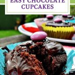 Easy Chocolate Cupcakes Pinterest Image