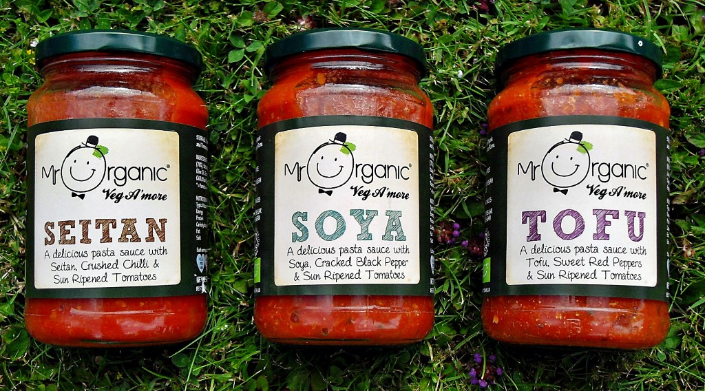 Mr Organic Veg A'more Pasta Sauces, Setan, Soya, Tofu