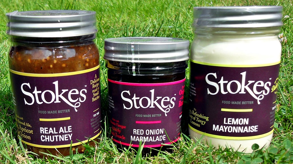 Stokes Saues, Real Ale Chutney, Red Onion Marmalade, Lemon Mayonnaise, British