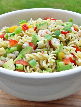 Chilli Prawn and Pasta Salad, Healthy, seafood, shellfish, packed lunch, cold food, dinner, lunch