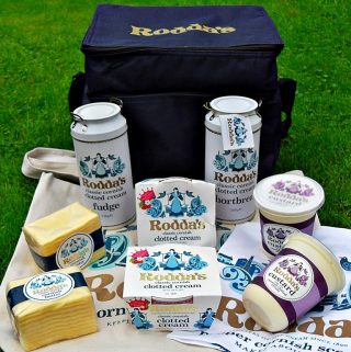 Rodda's Clotted Cream Hamper, Butter, Custard, Fudge, shortbread