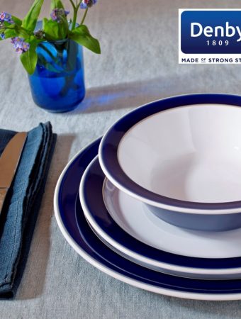 Denby Malmo Dinner Set Competition, Made in England, pottery, crockery, dinner service, scandinavian design, blue and white, competition, giveaway, win