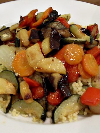Roasted Mediterranean Vegetables - as a main or side dish!, frugal, no food waste, vegetarian, vegan, easy, recipe