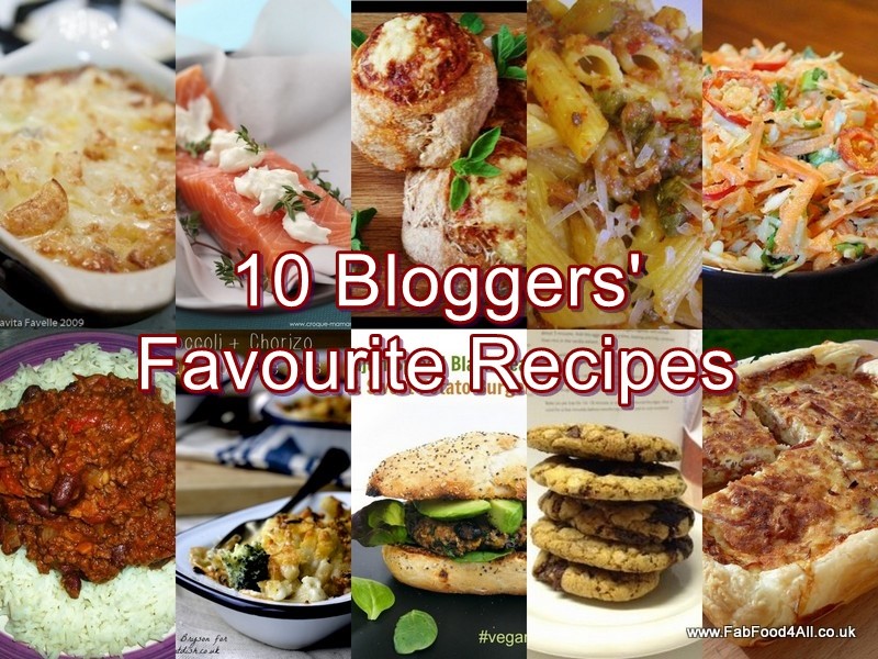 10 Bloggers' Favourite Recipes, easy dishes, quick, tried and tested, food bloggers, family food, vegan, vegetarian