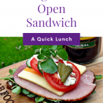 Ploughman's Open Sandwich Pinterest Image.