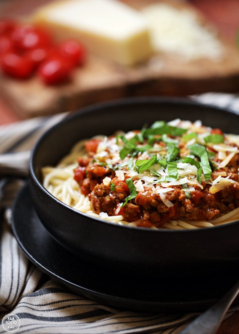 Turkey Bolognese utterly delicious! Fab Food 4 All