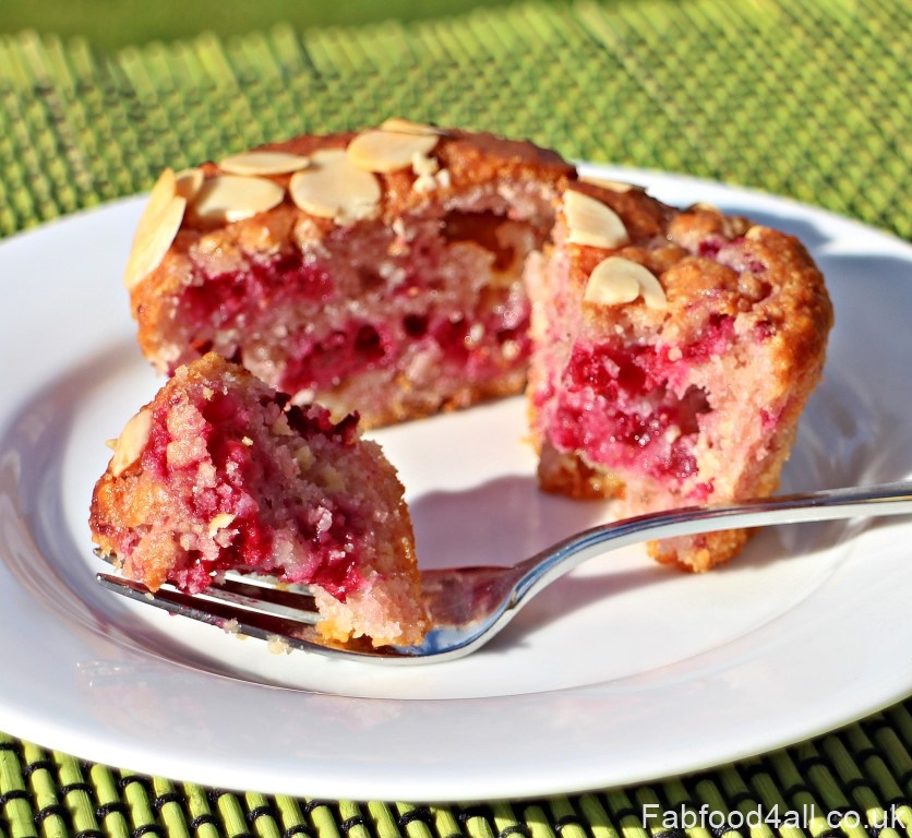 Raspberry, Almond and White Chocolate Muffins, cake, mother's day, fruity muffins, nutritious, easy, quick