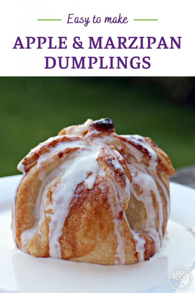 Apple & Marzipan Dumplings Pinterest Image