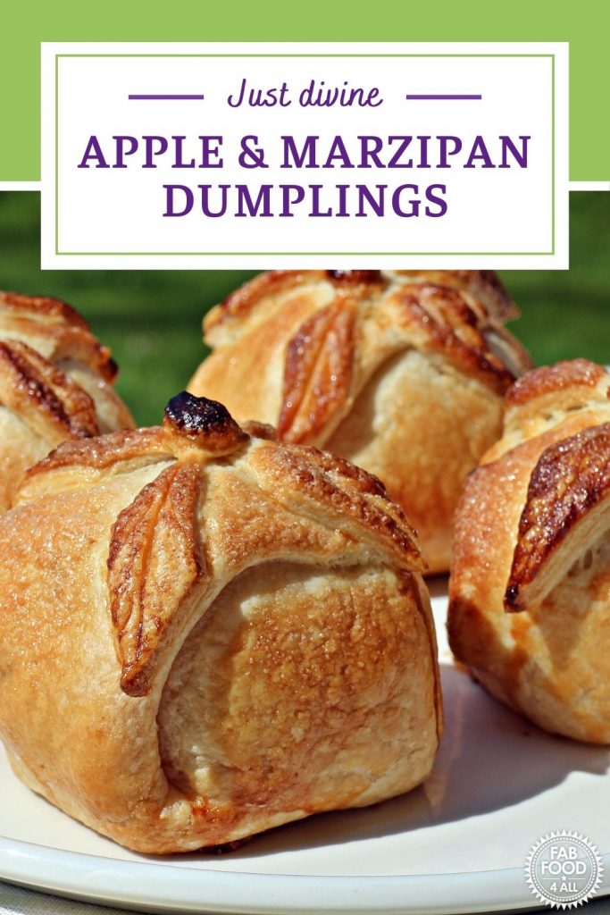 Apple & Marzipan Dumplings Pinterest Image