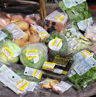 Tesco bargain vegetable packs.