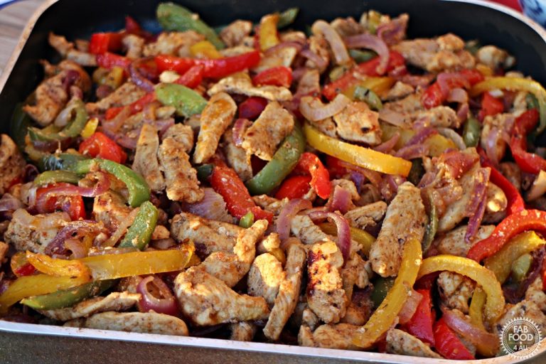 Cajun Chicken Fajitas with Schwartz Perfect Shake Fab Food 4 All