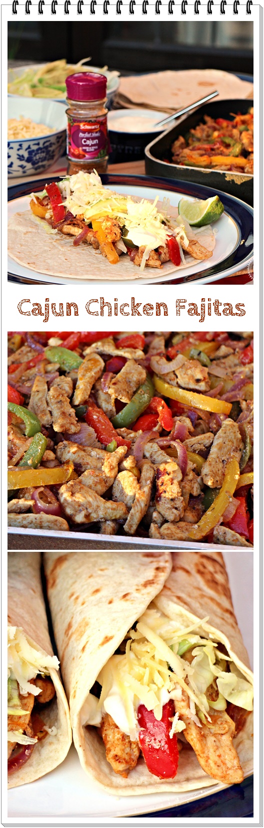 Cajun Chicken Fajitas - Fab Food 4 All