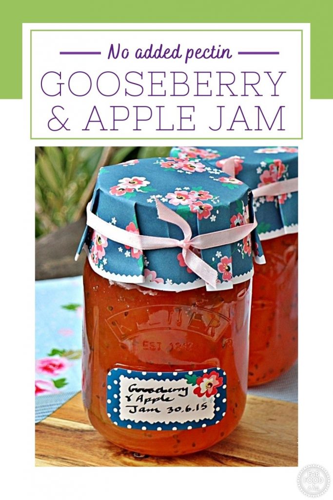 Gooseberry & Apple Jam Pinterest image