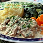 Pork & Mushrooms in a Cream & Tarragon Sauce - Fab Food 4 All